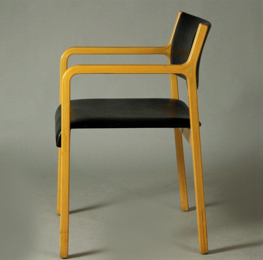 Large Bentwood Armchair By Wilhelm Ritz For Wilkhahn, 1960s photo furniture