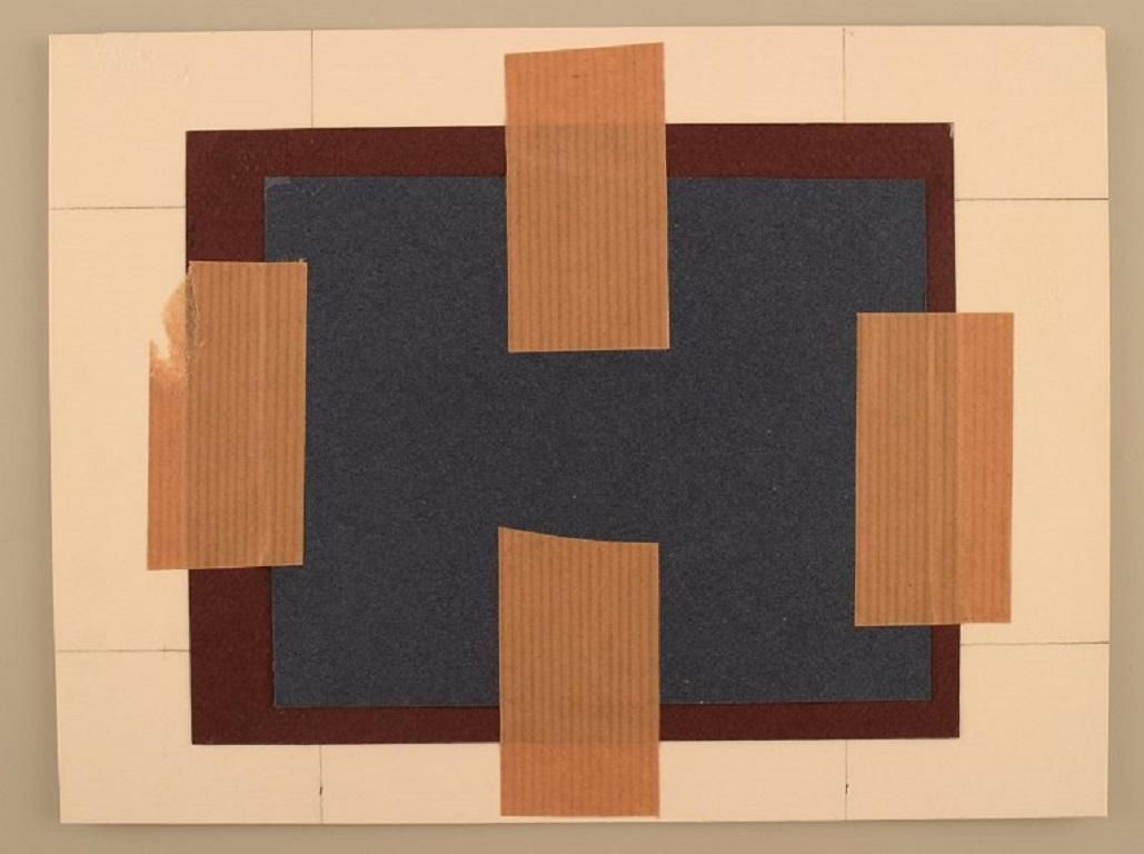 René Leroy, French Artist, Pastel On Paper, 1980s photo Art