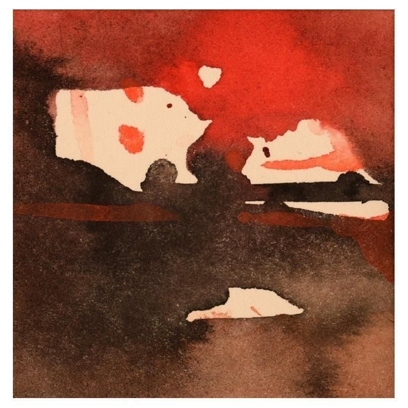 René Leroy, French Artist, Watercolor On Paper, 1980s
