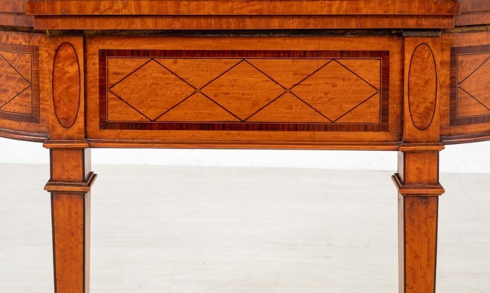 Hepplewhite Card Table   Antique Satinwood Games Tables 1880 photo for sale
