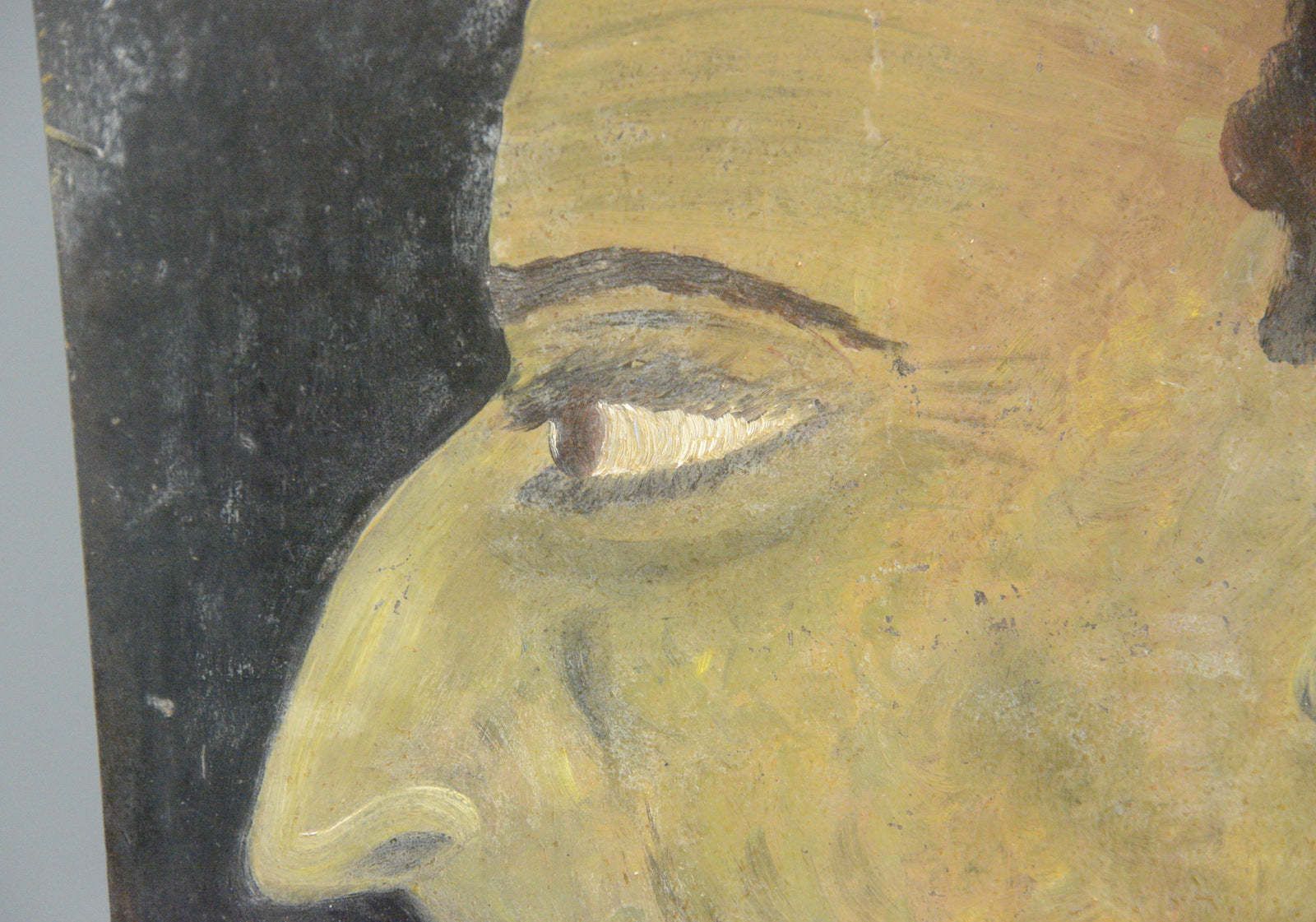 Modernist Oil On Board Paintings Circa 1940s photo vintage