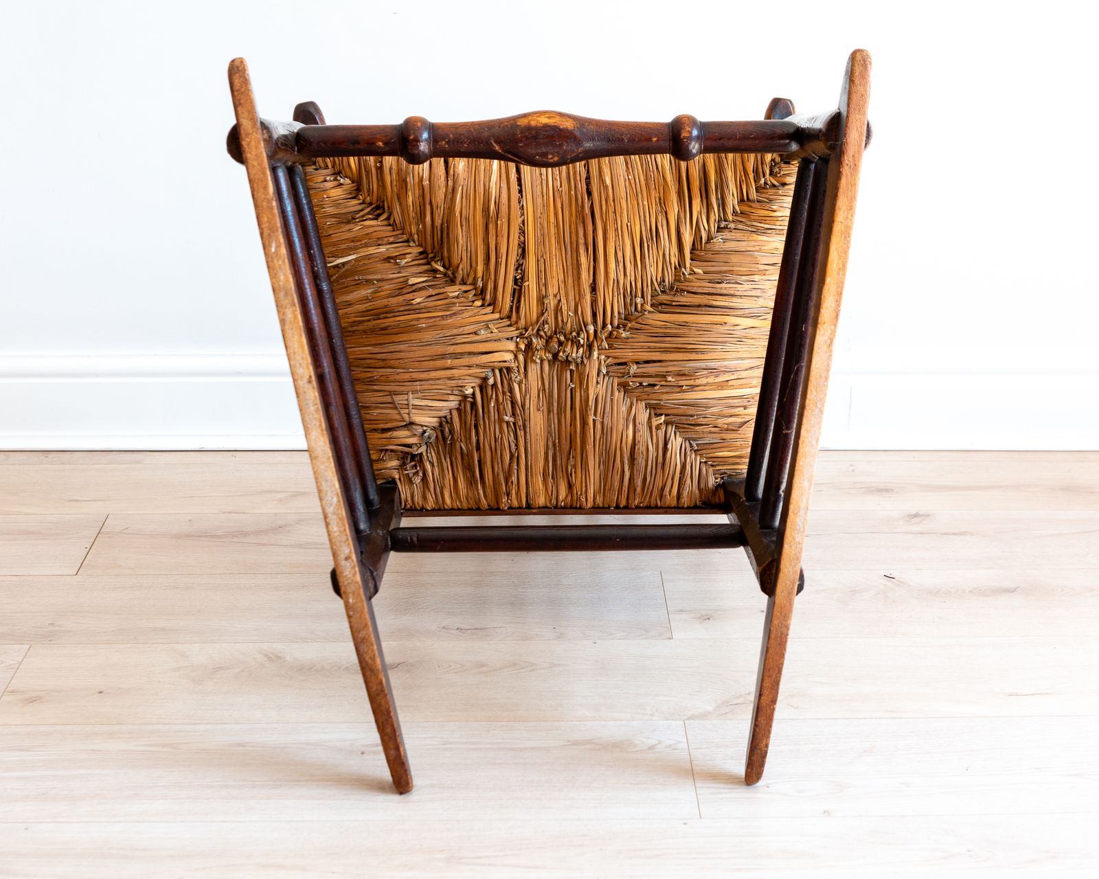 photo buy Georgian Rocking Chair 18th Century English Antiqu.E Lancashire Armchai.R Spindle Back Rush Seat Ash Elm Country Farmhouse Rusti.C