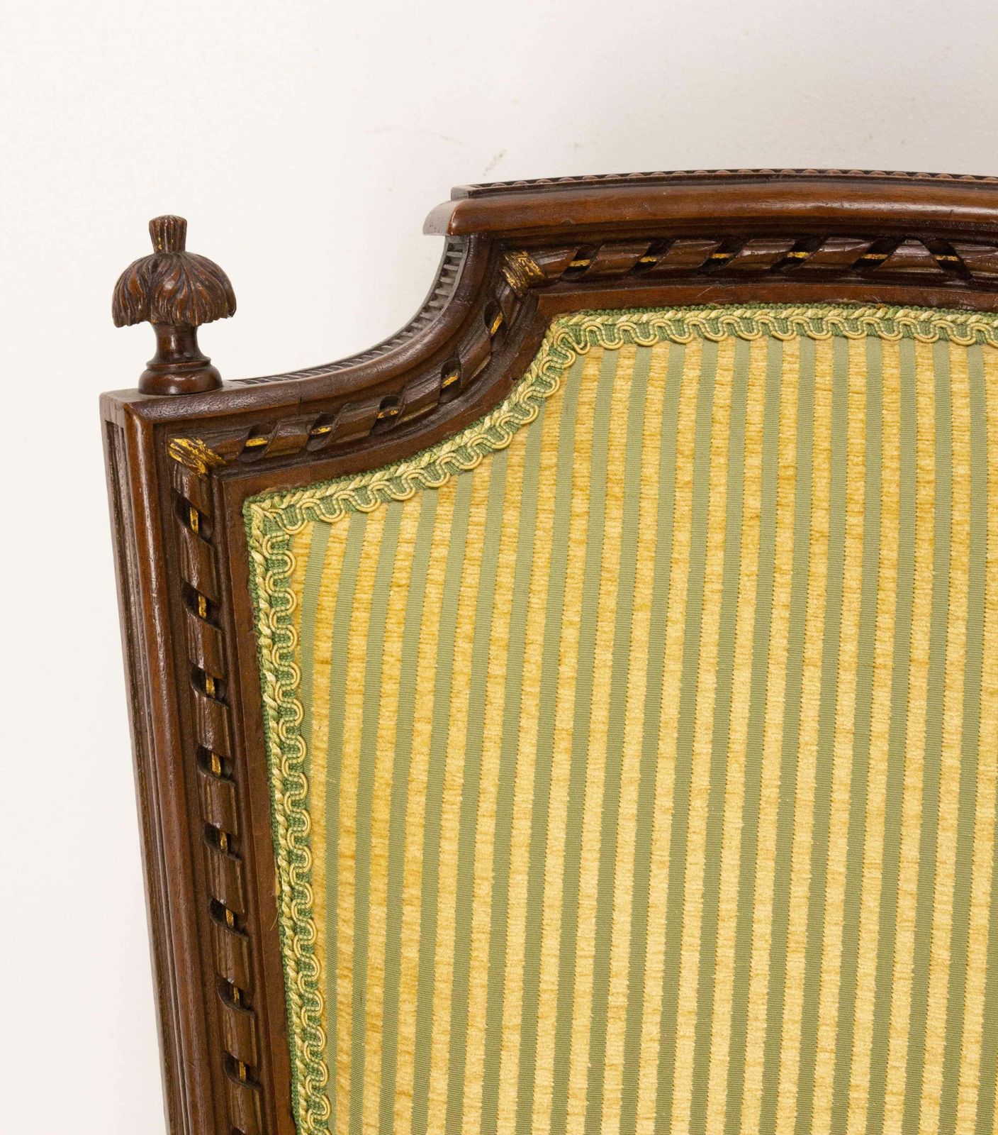 Furniture Pair Of Louis XVI Revival Open Armchairs French With Footstools, Midcentury photo