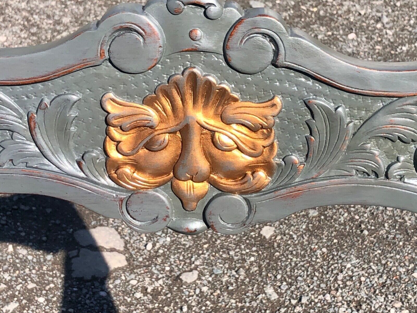 Handsome Vintage Carved Hardwood Hall Chair photo for sale