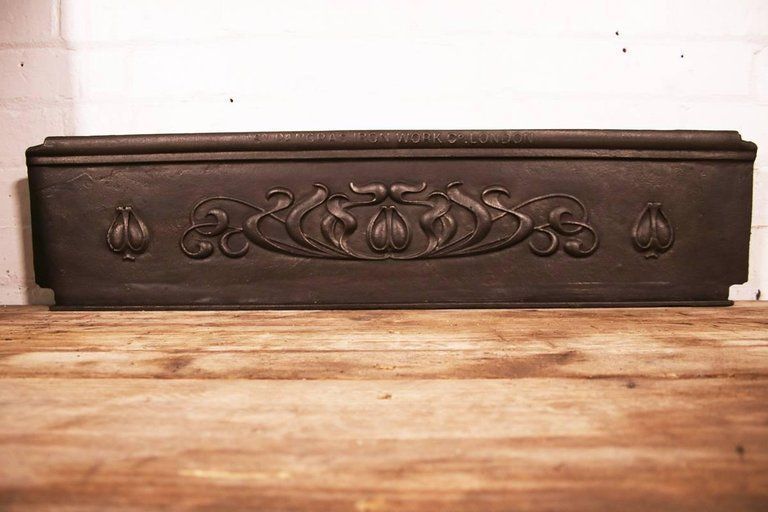 Pair Of Reclaimed Art Nouveau Cast Iron Stair Risers By St Pancras Iron Work Co. photo Home Fixtures