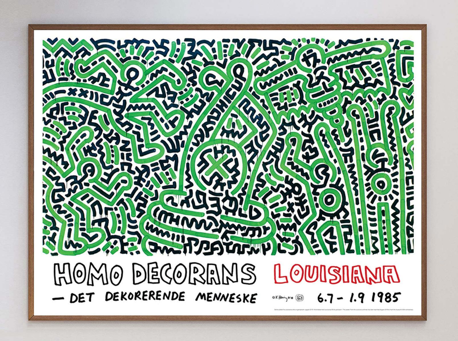 Keith Haring   Homo Decorans  Original Vintage Poster photo 289.0