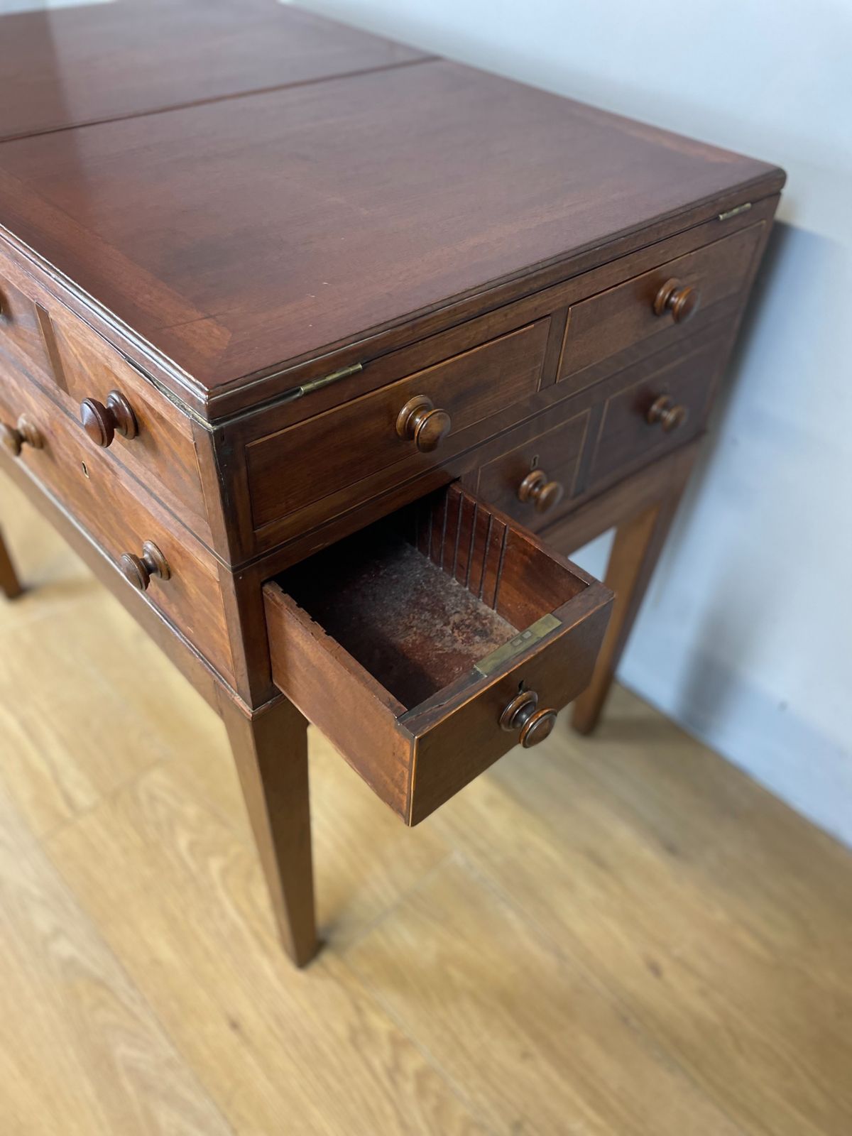 photo furniture Late Georgian Inlaid Mahogany Folio Cabinet