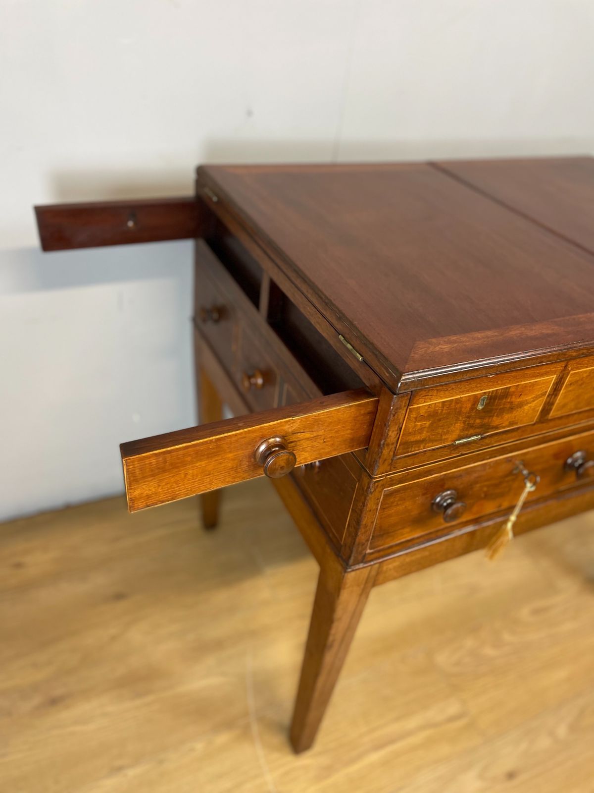 photo for sale Late Georgian Inlaid Mahogany Folio Cabinet