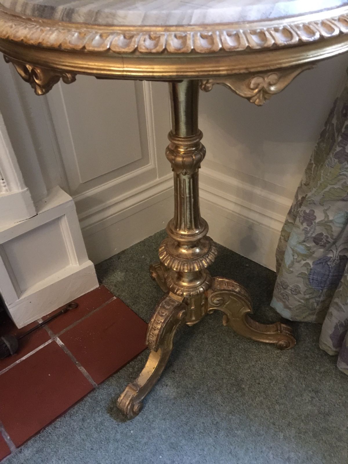 Stunning Nineteenth Century Country House Marble Topped Tripod Table photo Furniture