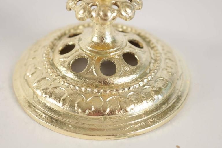 Pair Of Bud Vases, Cristal And Gold Gilt Bronze And Gold Leaf photo 1000.68
