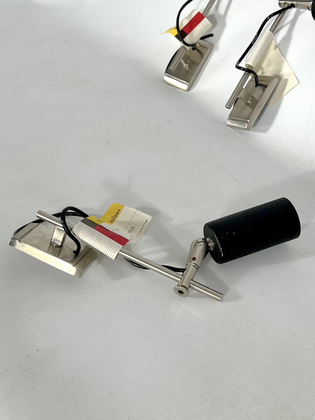 Lighting Mid Century Modern Set Of Four Inedited Orientable Gloria Model Spotlights By Stilux Milano photo