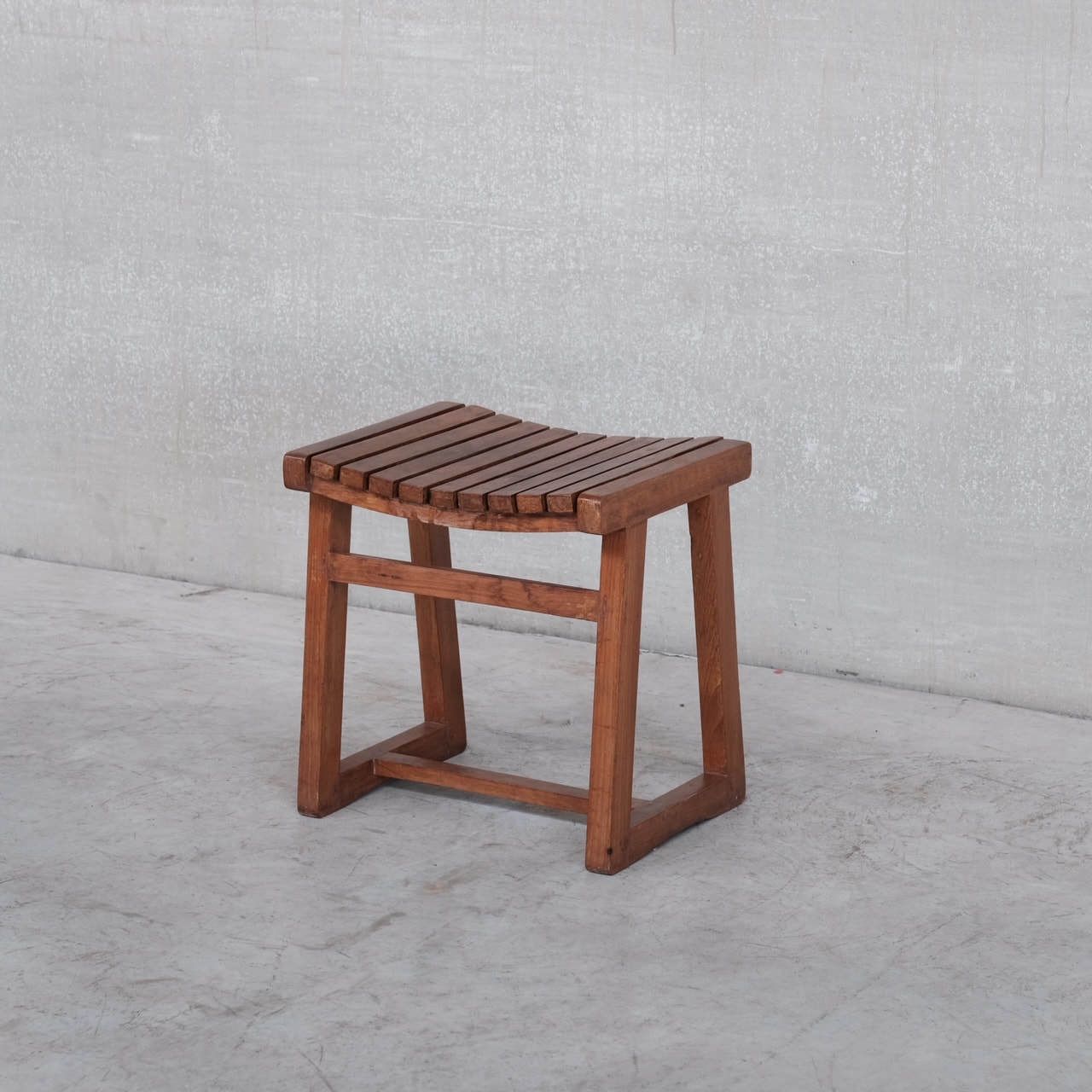 Pair Of Pierre Jeanneret Teak Stools Pj 011029 photo furniture