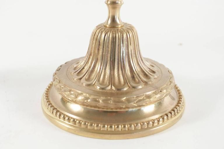 Pair Of Candelabra In The Style Of Louis XV In Gold Gilt Bronze, 19th Century photo buy