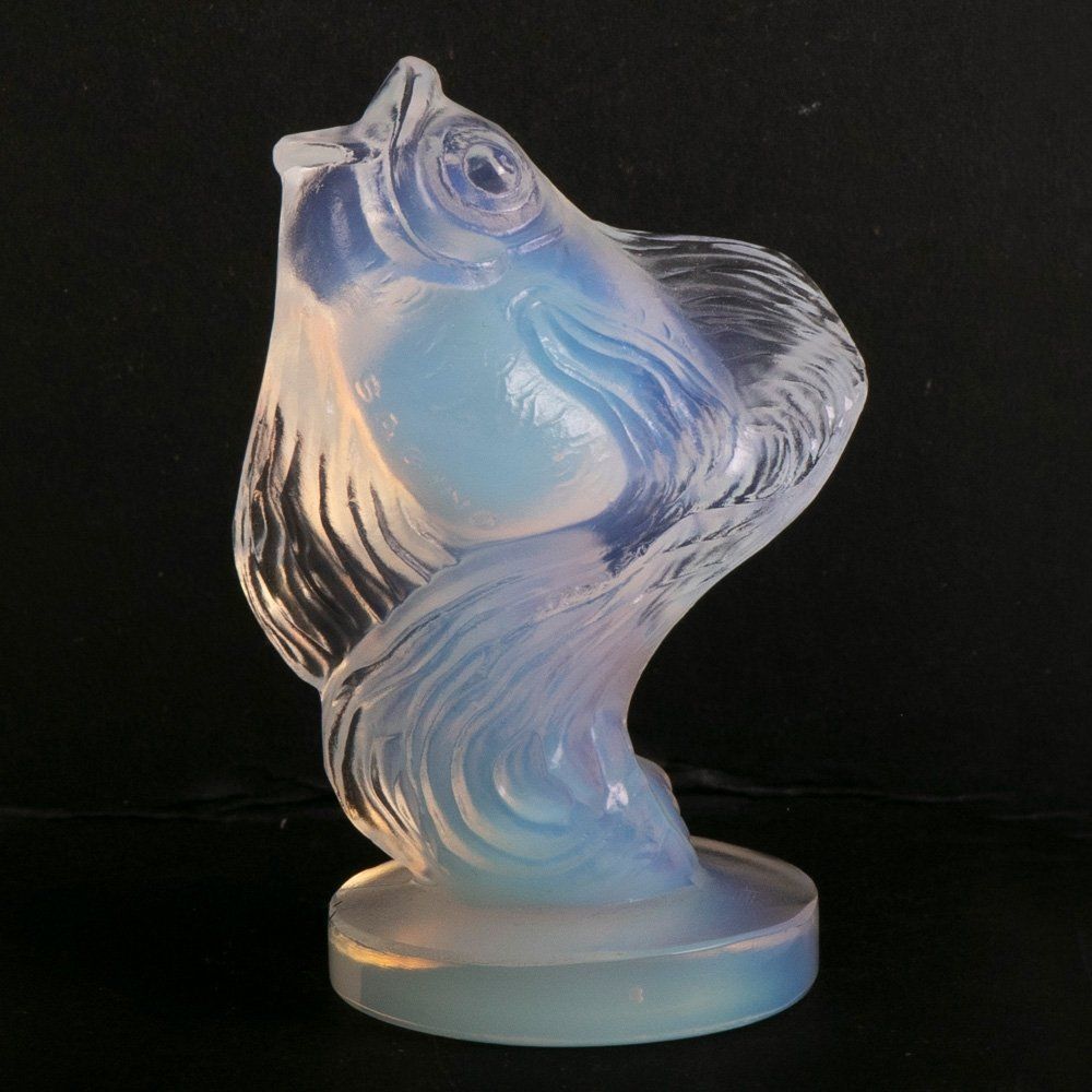 French Art Deco Opalescent Glass Fish By Sabino C.1930 photo furniture