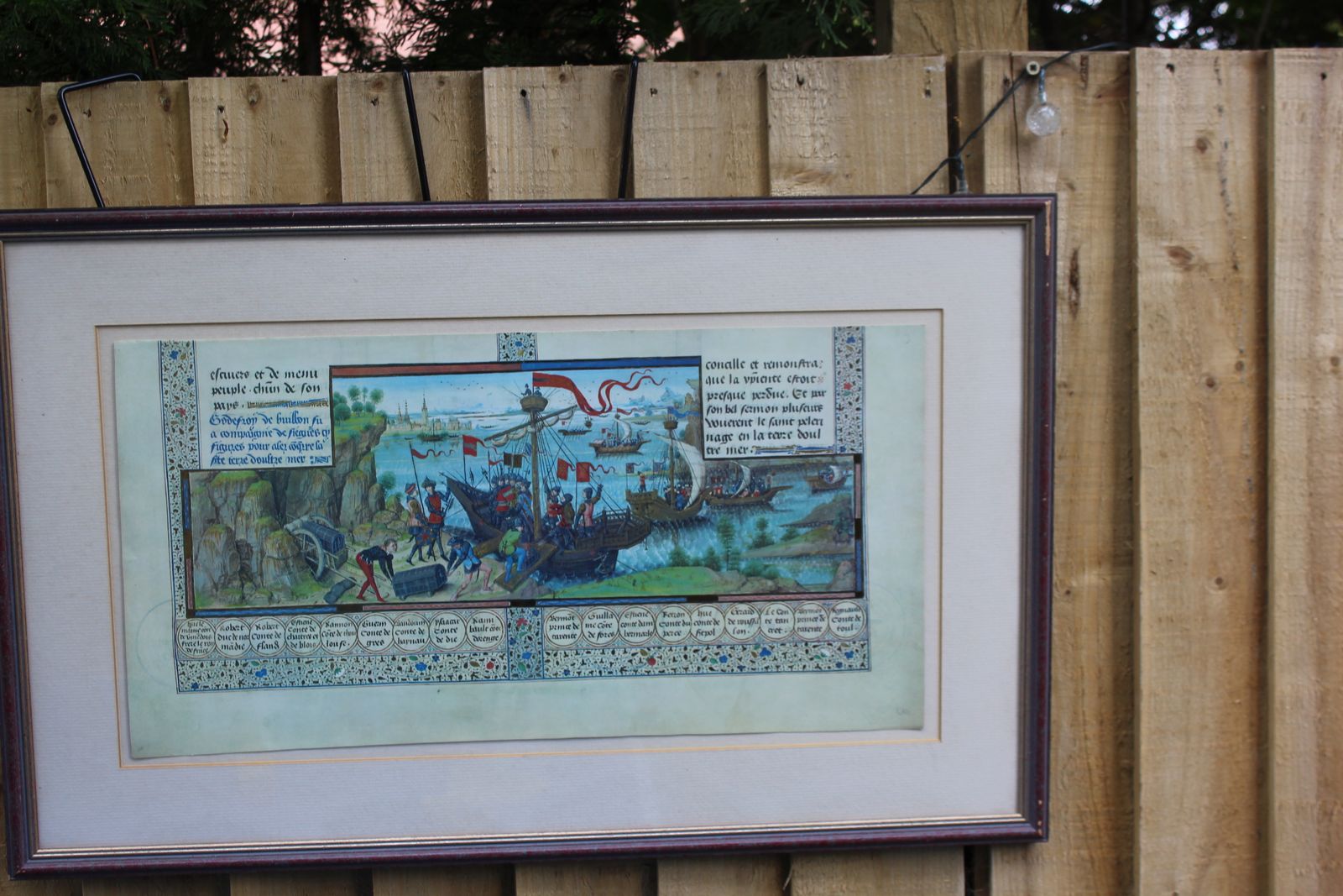 Jean Dreux – Vintage Medieval Print 1st Crusade photo furniture