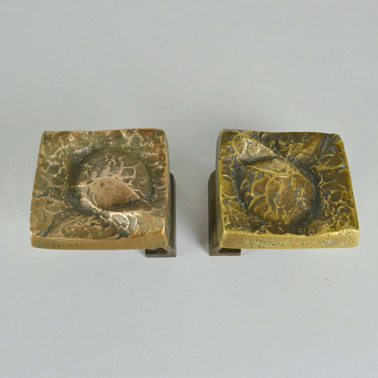 Tree Pairs Of Square Bronze Push Pull Door Handles With Tree Relief photo Home Fixtures