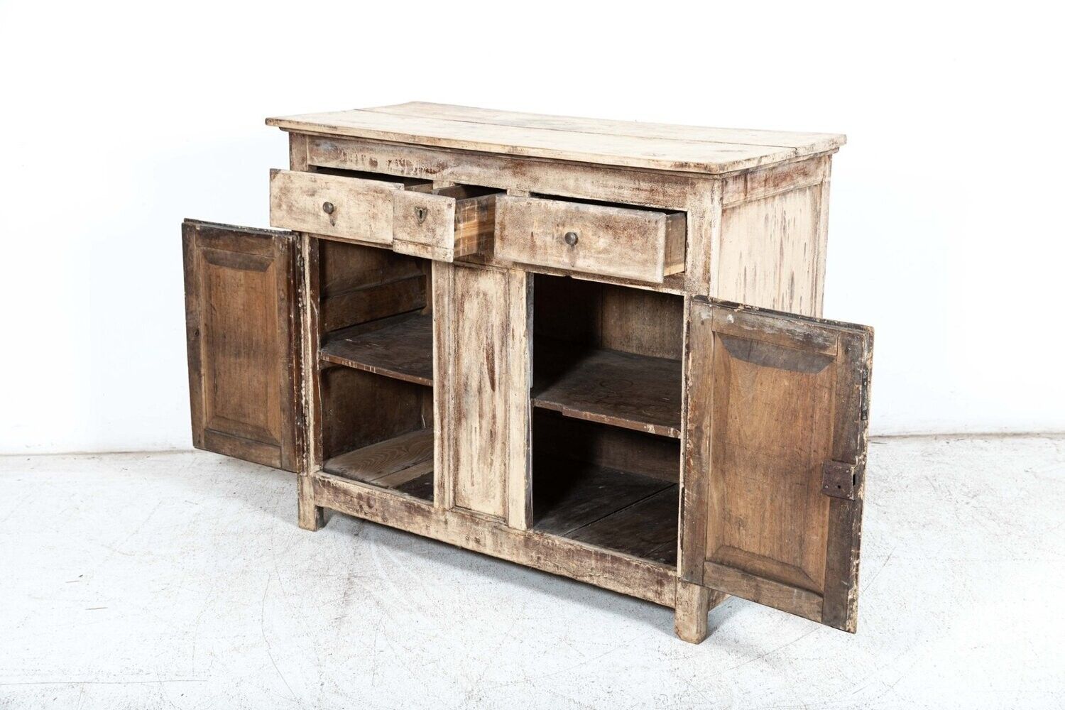Early 19th French Provincial Fruitwood Painted Buffet photo vinterior
