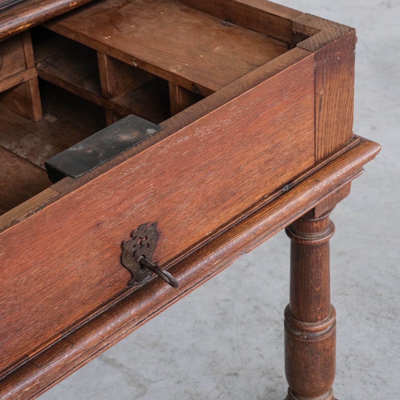 Antique Italian Money Changers Desk With Hidden Storage photo Furniture