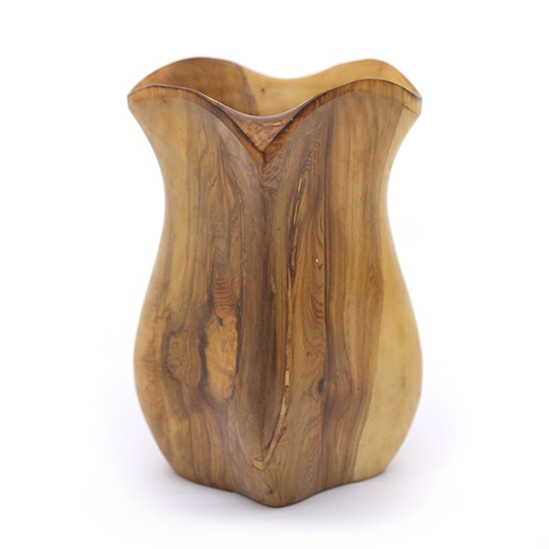 Shaped Wooden Jug / Vase In The Style Of Alexandre Noll, 1960's photo furniture