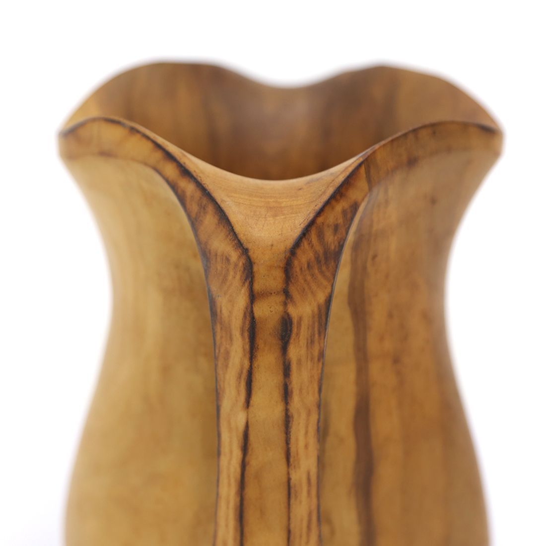 photo for sale Shaped Wooden Jug / Vase In The Style Of Alexandre Noll, 1960's