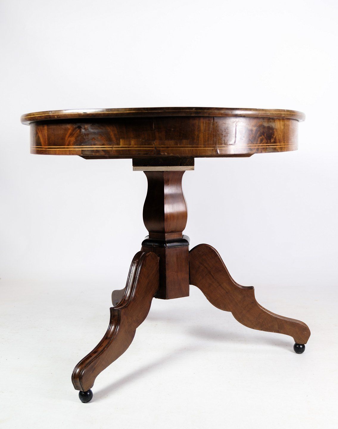 Dining Table Made In Mahogany, Late Empire, 1840 photo Furniture