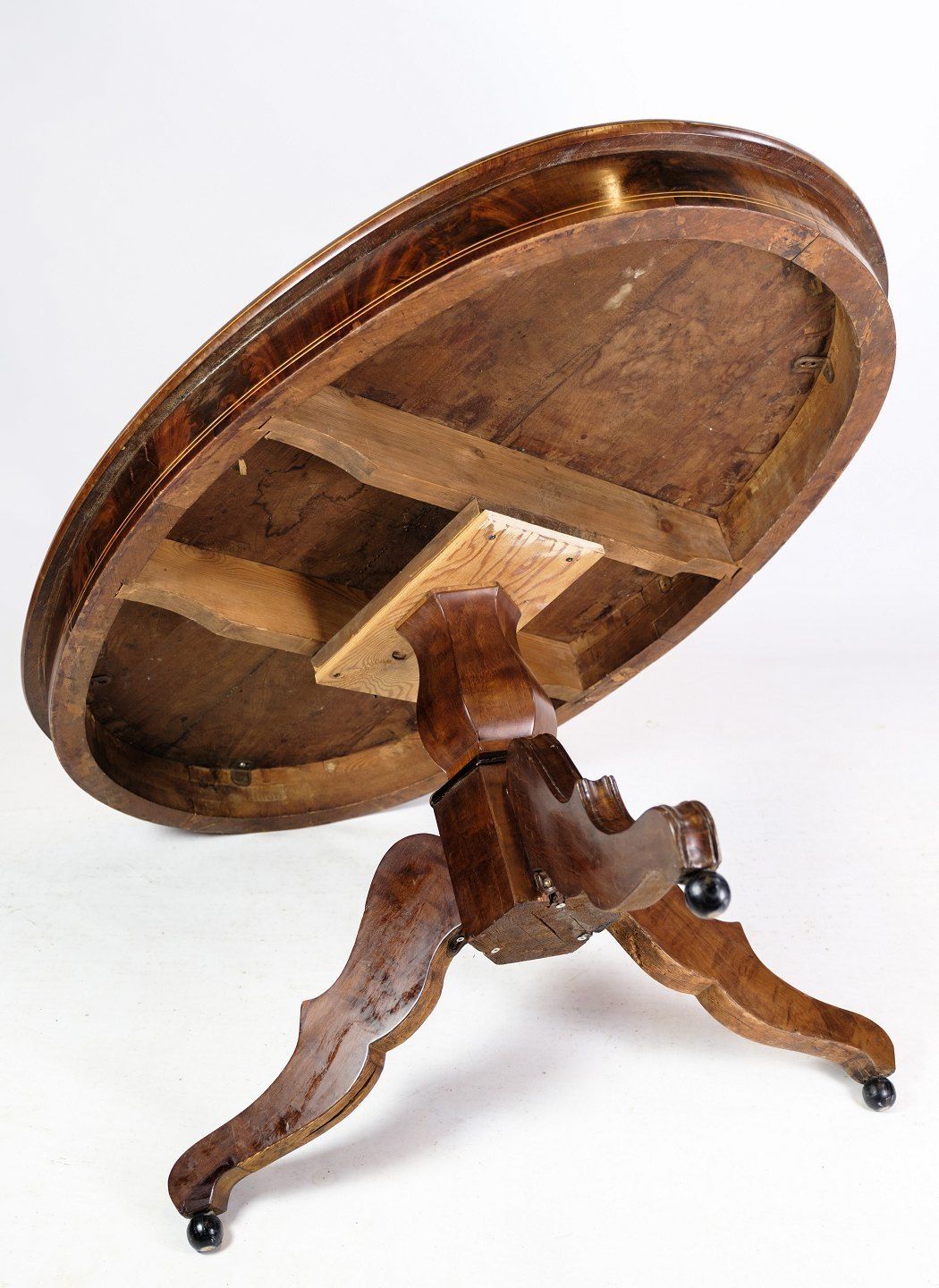 Dining Table Made In Mahogany, Late Empire, 1840 photo vinterior