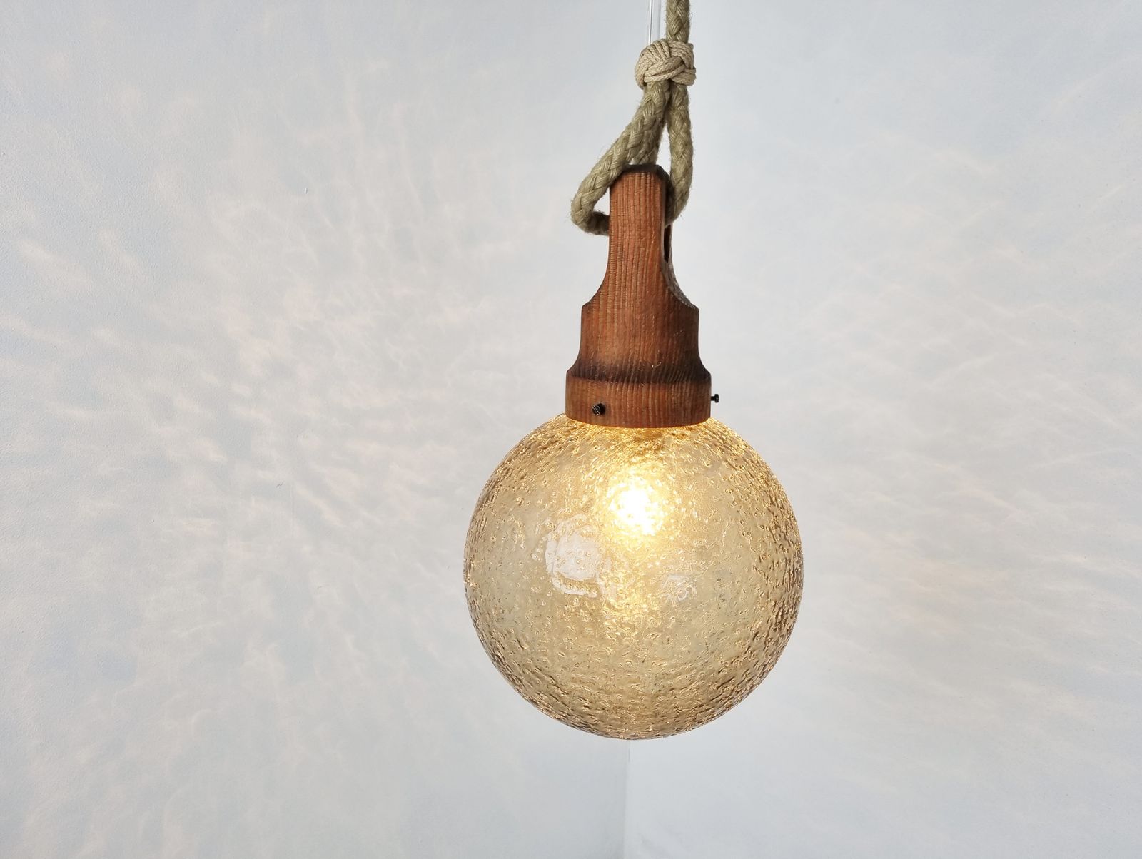 Vintage Glass Pendant Lights By Hustadt Leuchten, 1960s photo vintage