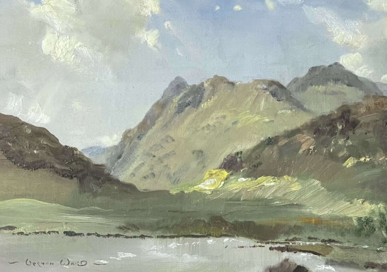 Original Painting By Vernon Ward Cumbrian Mountains photo Art