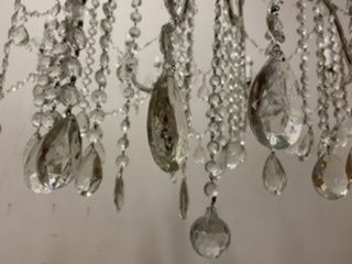 photo furniture Gigantic Italian Crystal Chandelier 1950’s Fully Restored