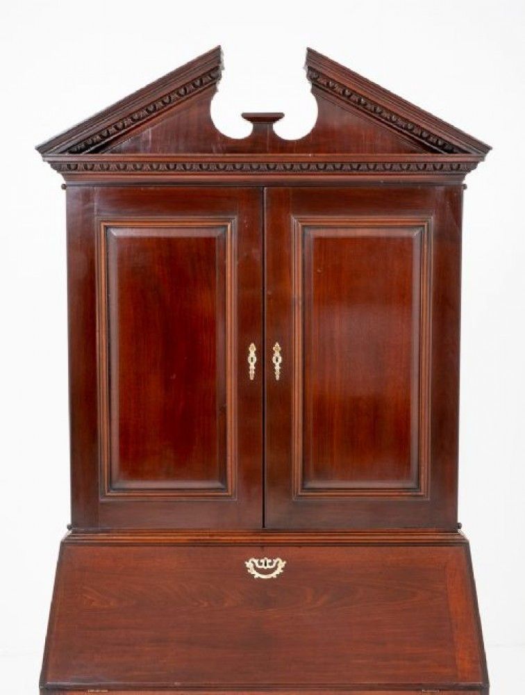 3995.0 George II Bureau Bookcase   18th Century Mahogany photo