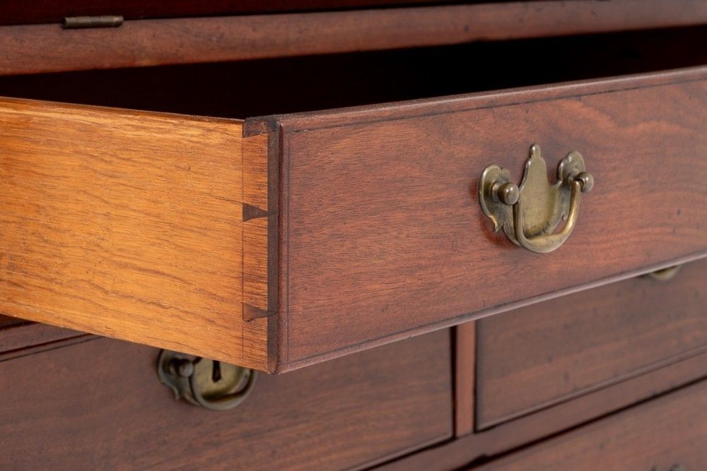 Georgian Bureau Bookcase Mahogany Antique photo Furniture