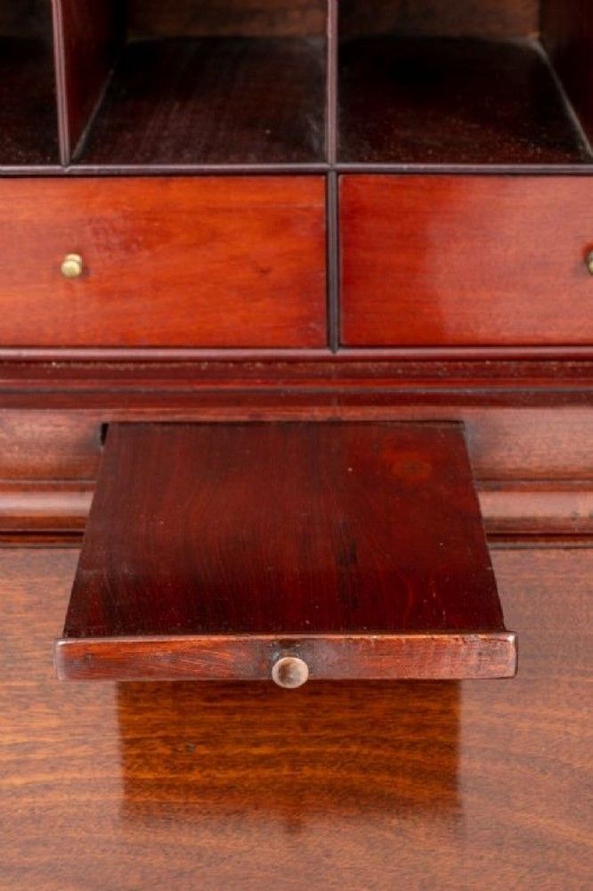 Georgian Bureau Bookcase Mahogany Antique photo vinterior