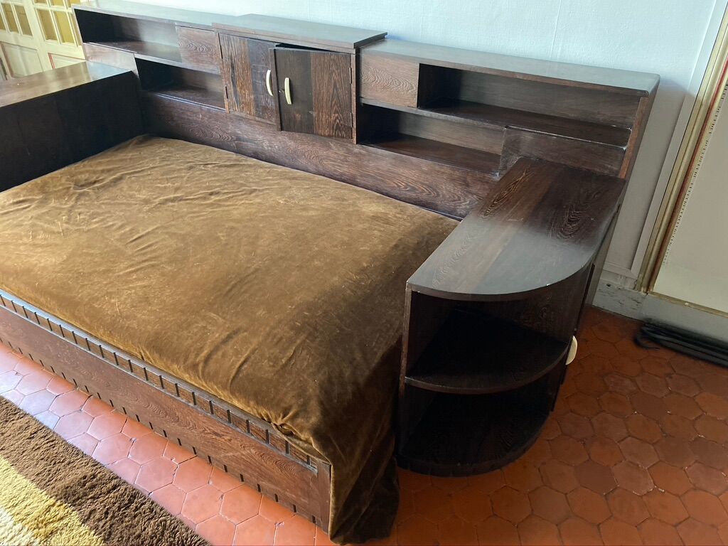 Art Deco Daybed In Palm Wood 1930 photo 1703.0