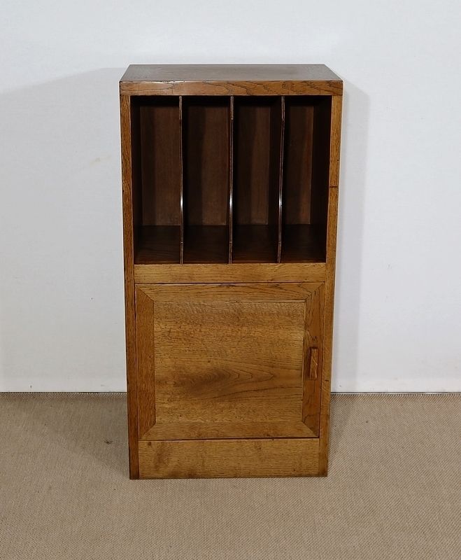 Small Filing Cabinet In Solid Oak – 1950 photo vinterior