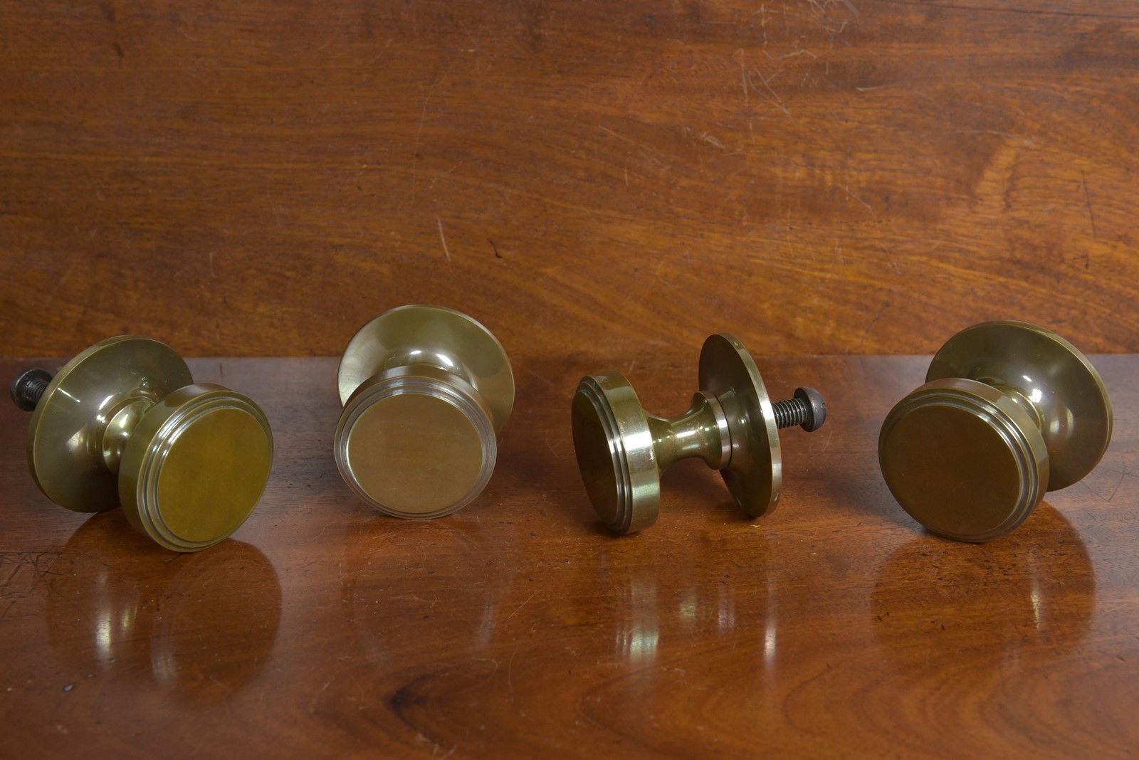 Cast Bronze Centre Door Knobs X4 photo Home Fixtures