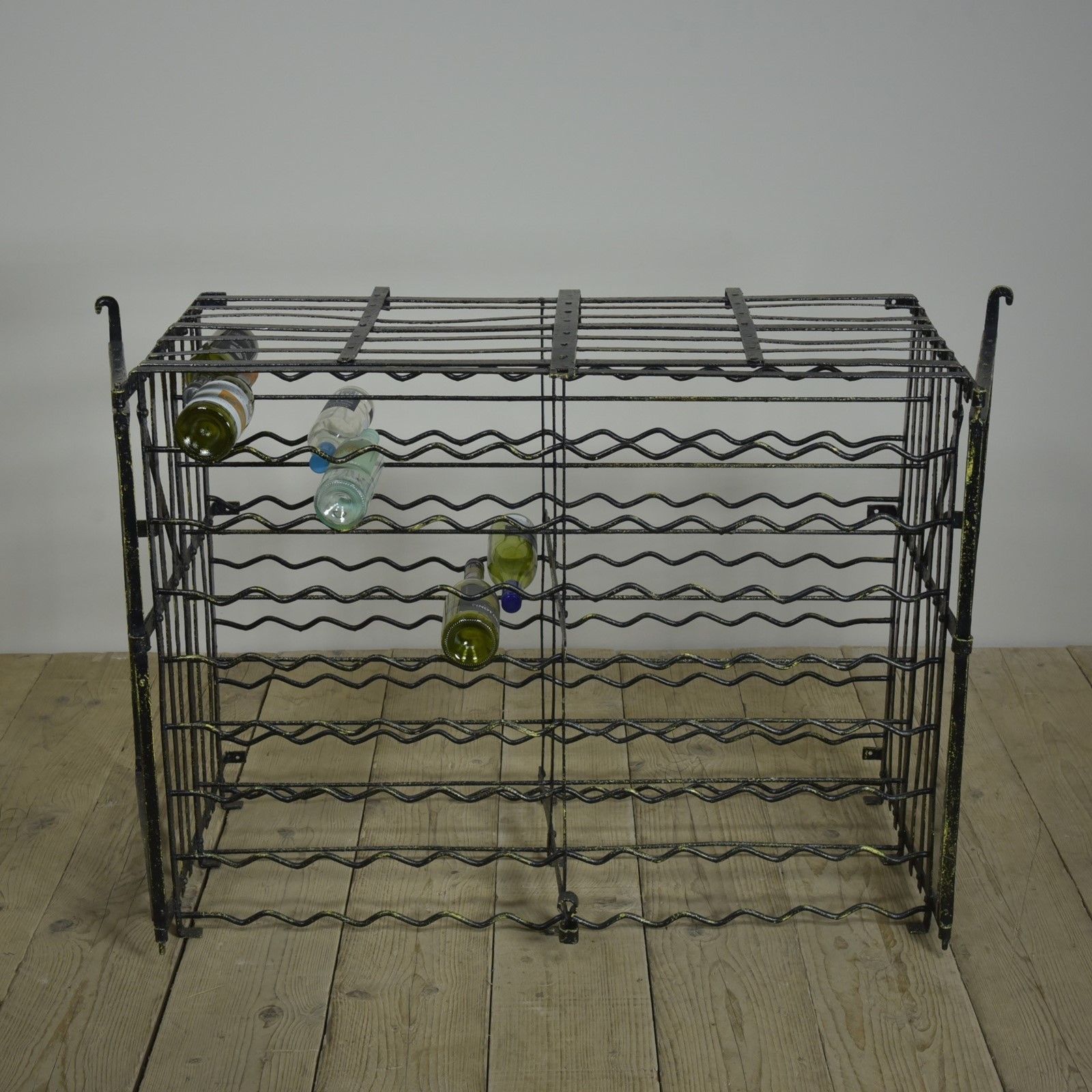 Antique Wrought Iron Wine Rack photo Furniture