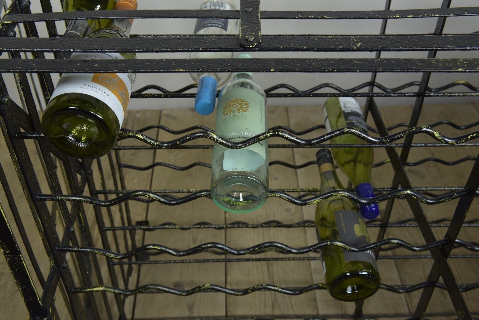 Antique Wrought Iron Wine Rack photo buy