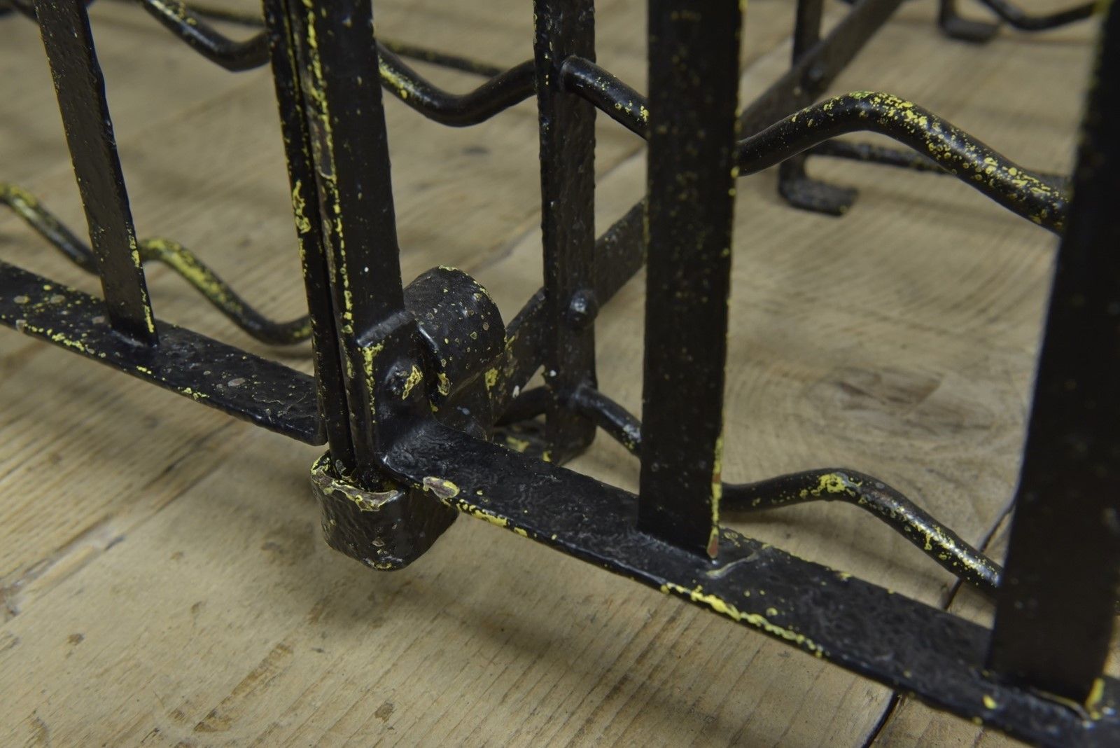 photo for sale Antique Wrought Iron Wine Rack