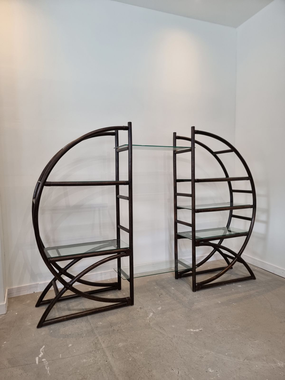 photo furniture Brown Rattan Roomdivider, Boho