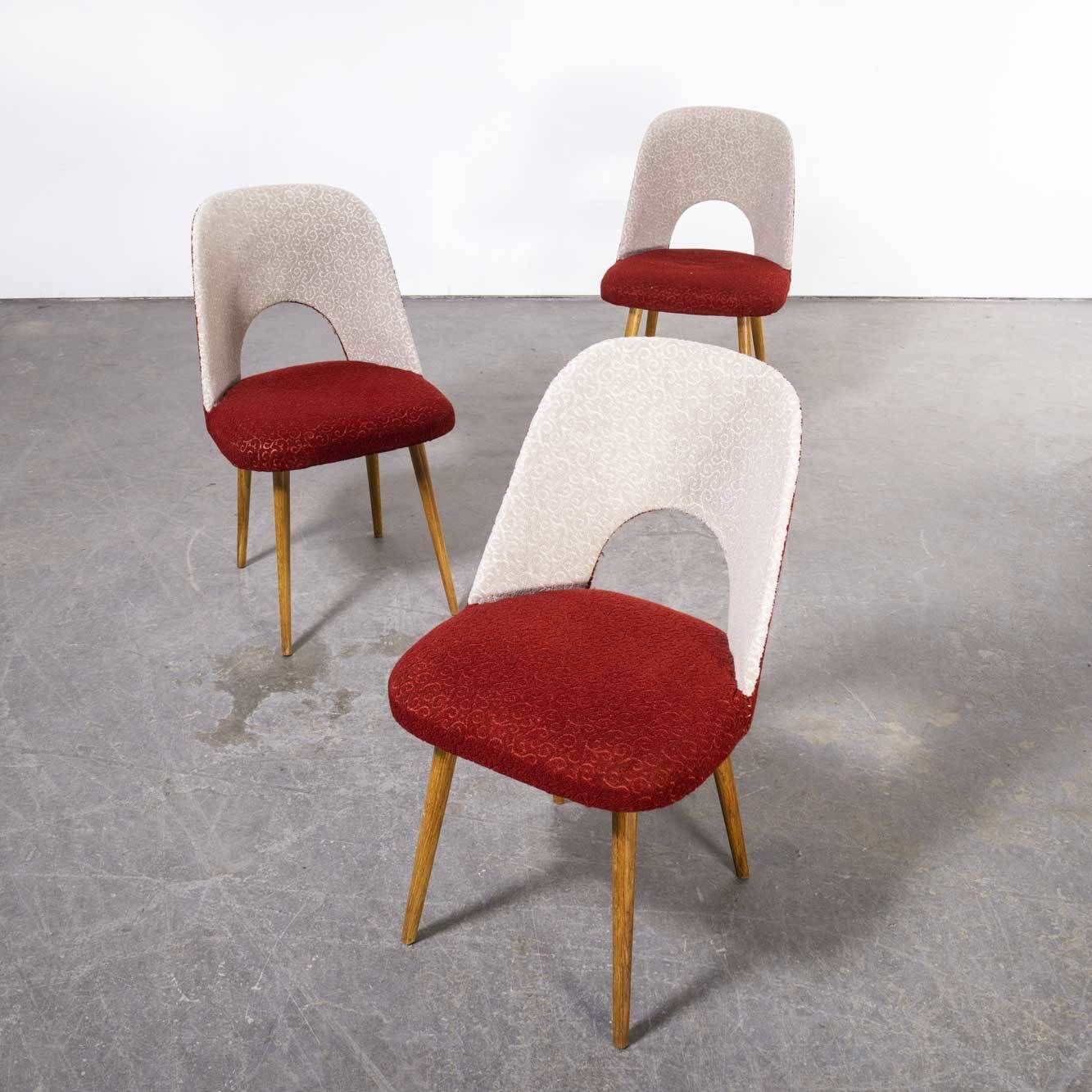 1960’s Set Of Three Upholstered Dining Chairs – Oswald Haerdtl. photo Furniture
