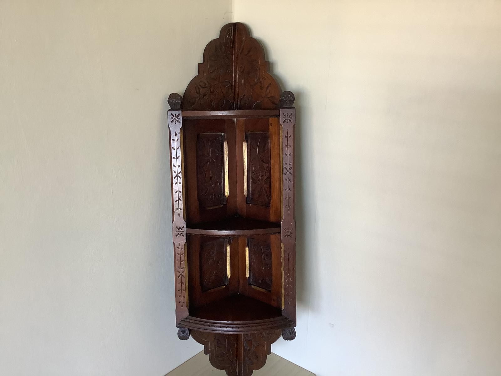 Georgian Mahogany Hanging Shelf Unit photo furniture