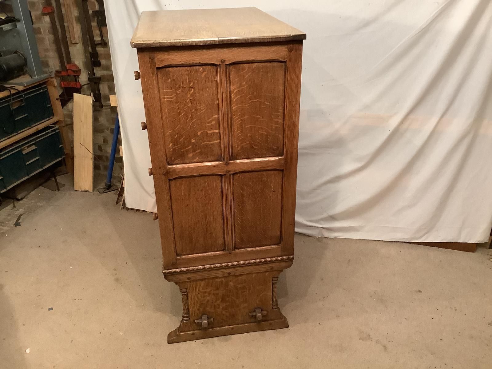 Norfolk Oak Chest On Stand, 1960s photo furniture