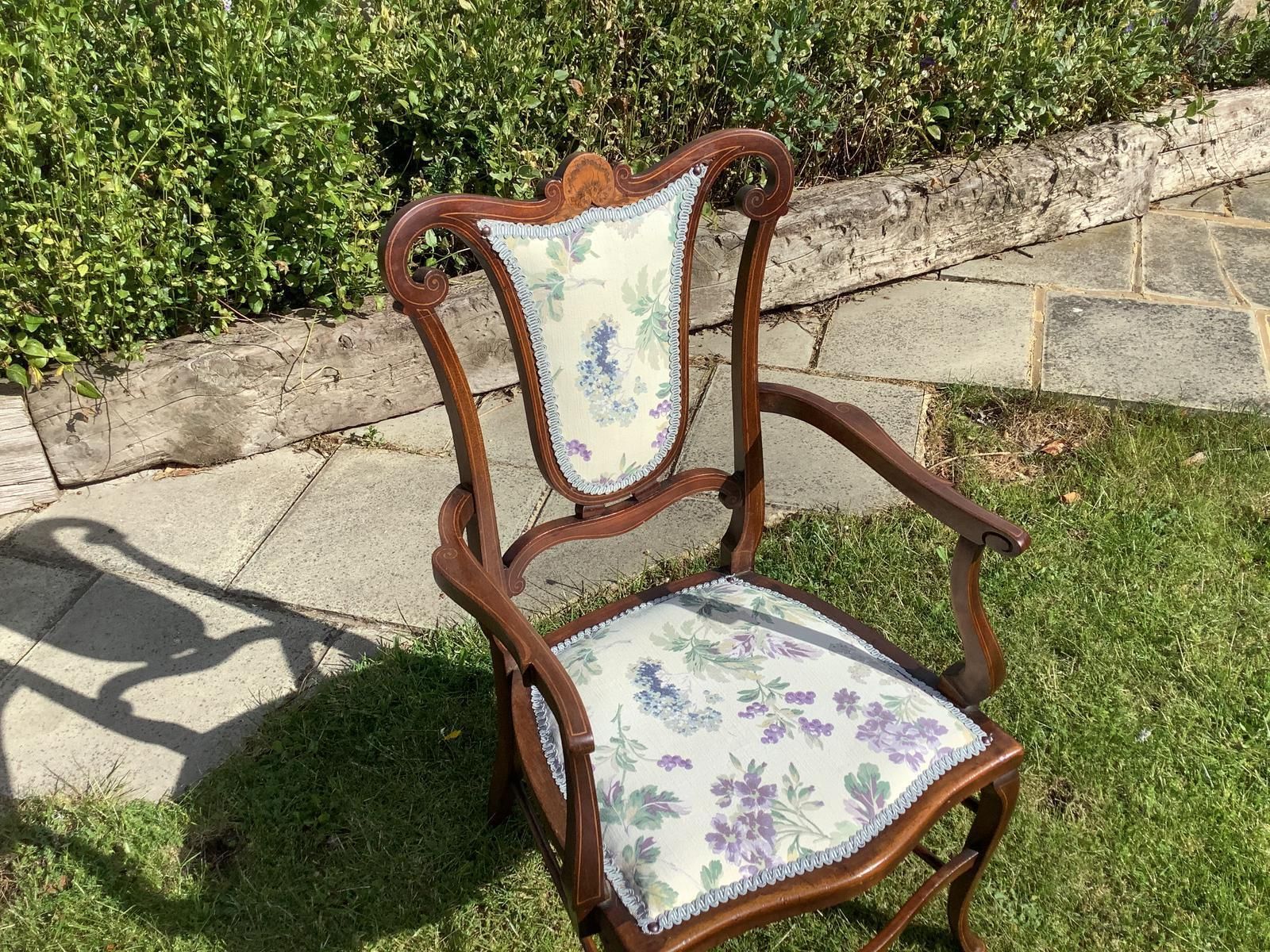 Edwardian Elbow Carver Chair, 1900s photo for sale