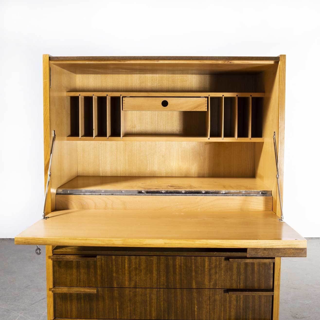 1960’s Large Mid Century Desk  Cabinet – Up Zavody photo Furniture
