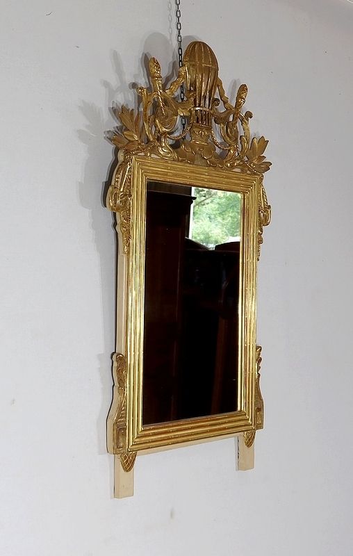 Mirror In Wood Gilded With Gold Leaf Louis   19th Century photo furniture