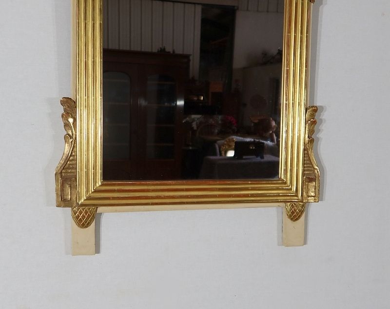 photo for sale Mirror In Wood Gilded With Gold Leaf Louis   19th Century