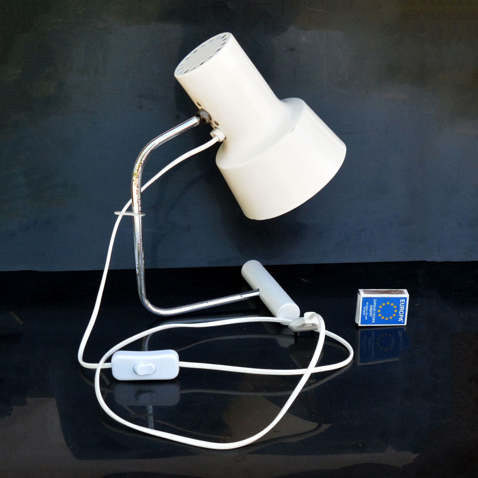 1960s Design Modern Desk Lamp, Designed By J. Hurka, Napako, Czechoslovakia photo 146.0