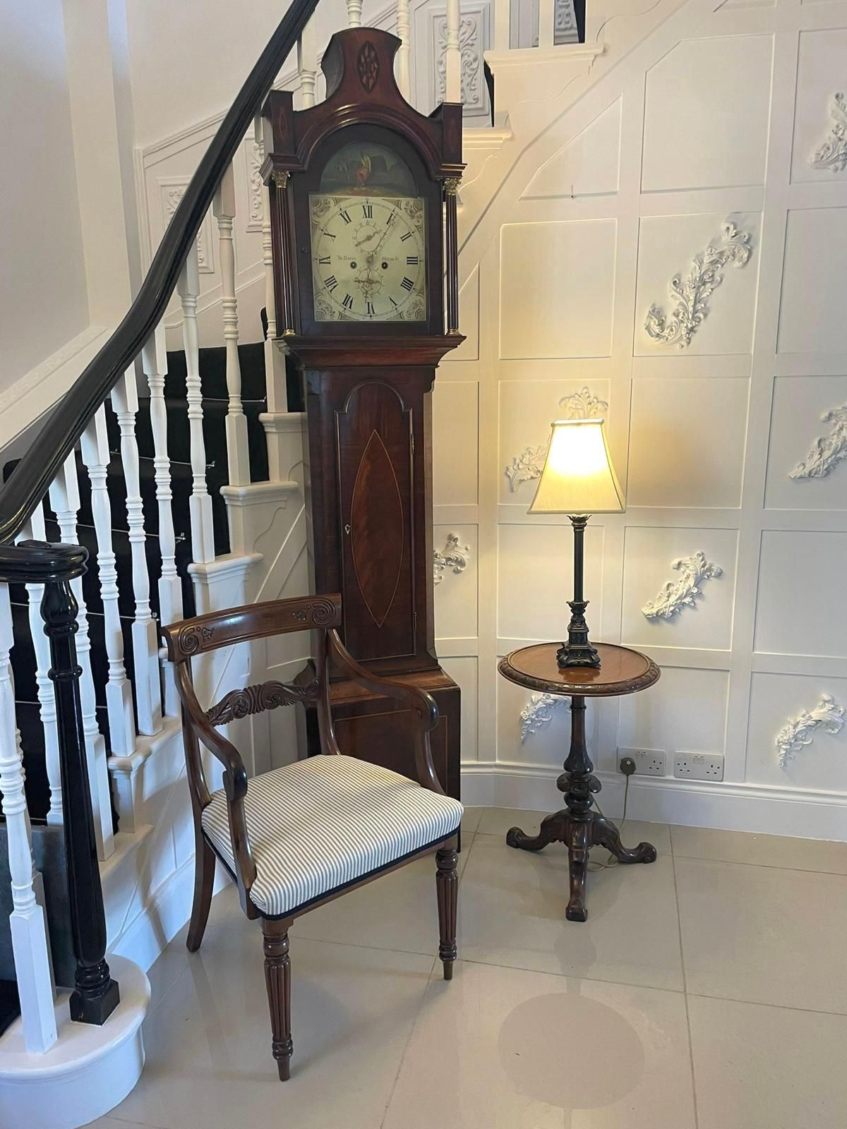 Antique Regency Quality Carved Mahogany Desk Chair photo for sale