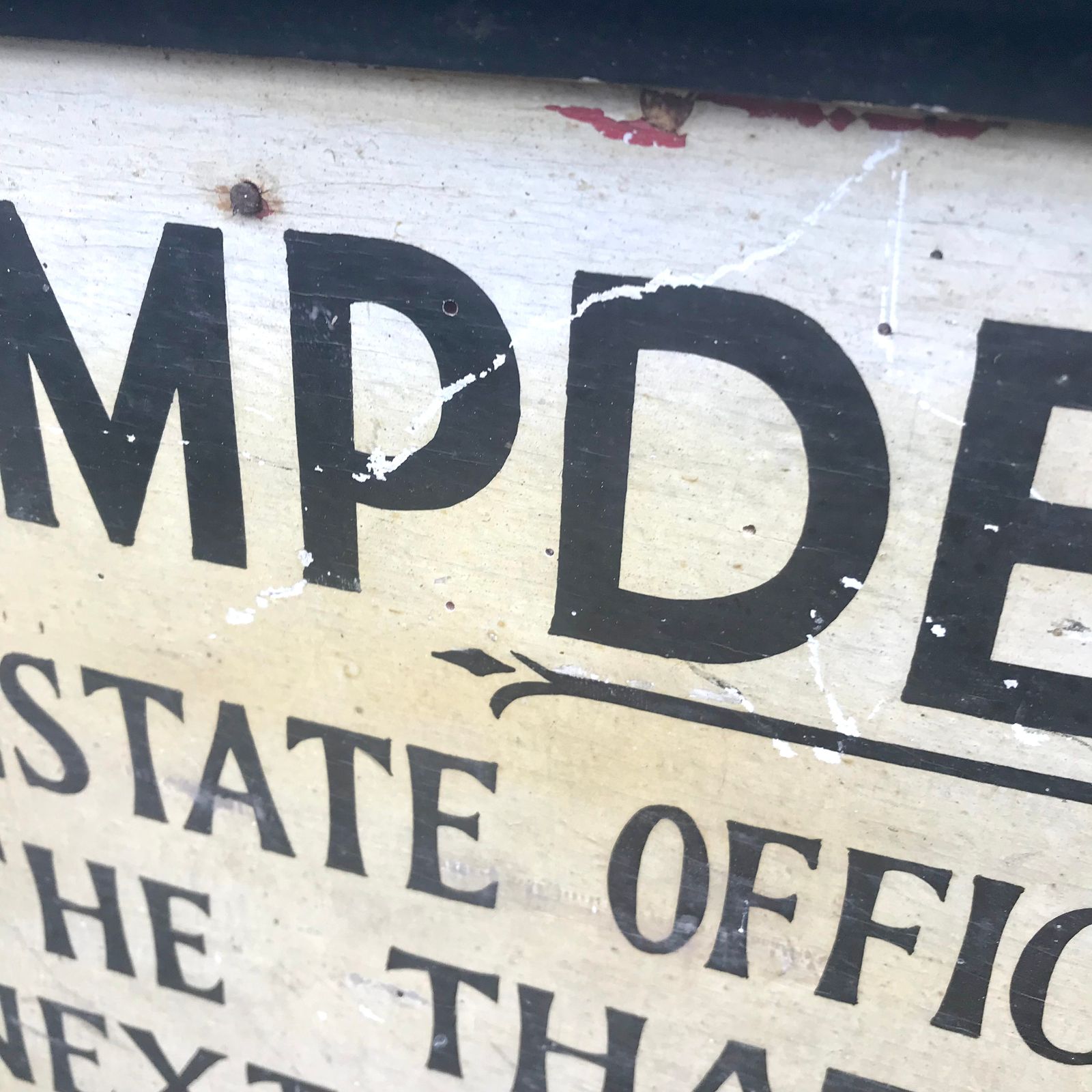 C. 1930’s Hand Painted/ Signwritten Country House Sign photo Home Decor