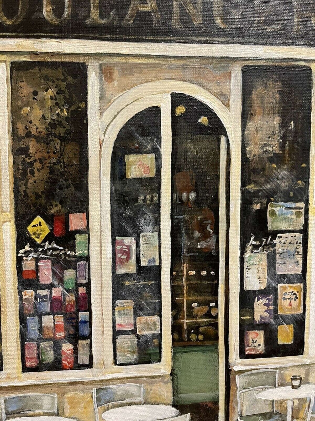 Melissa Sturgeon Boulangerie Vienniose Original Oil On Canvas Painting photo Art